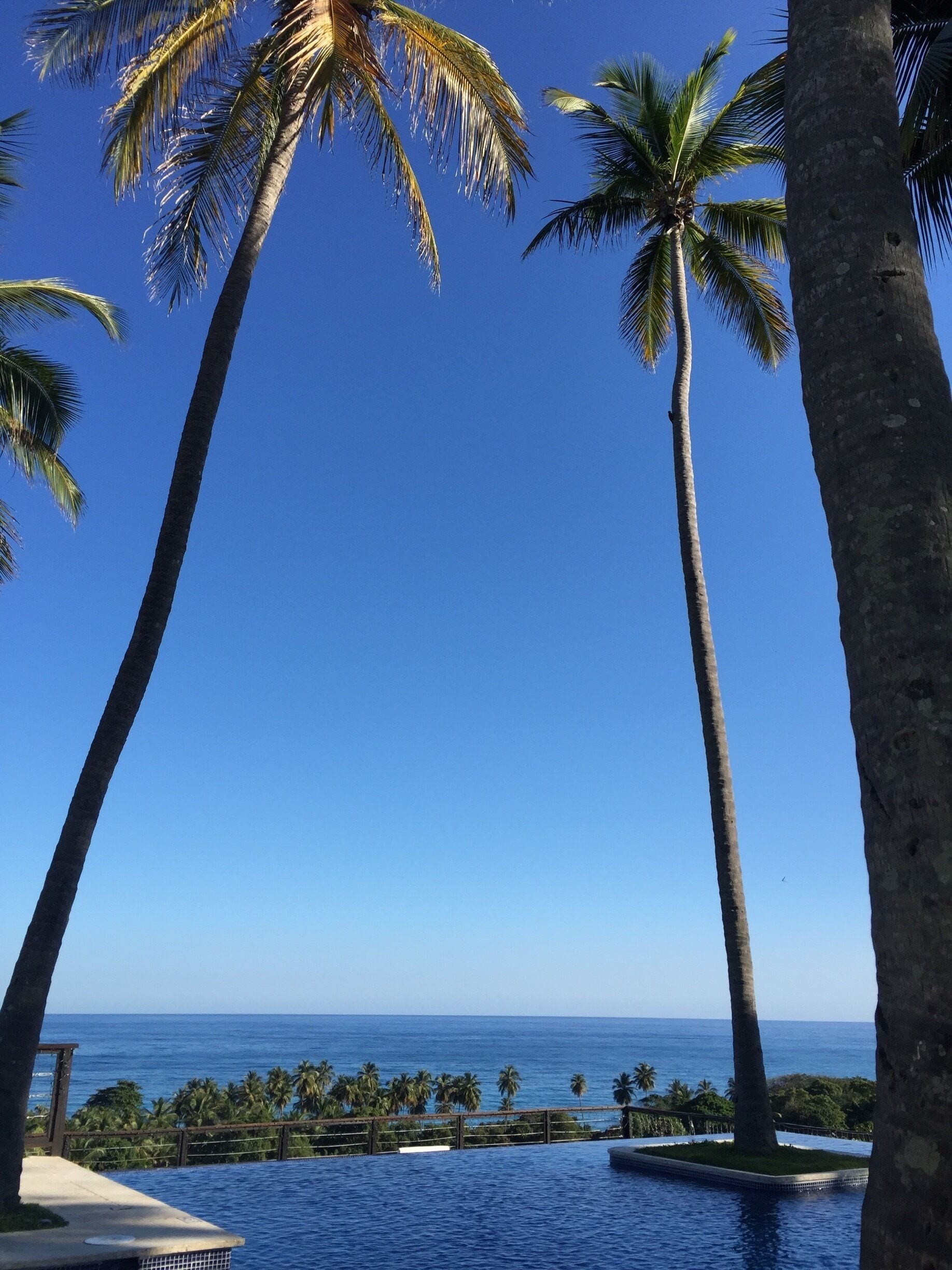 #blue
Pool, sea and sky in a symphony of blue, at Casa Bonita, Barahona, Dominican Republic. 