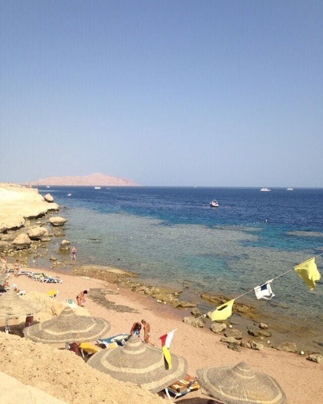 Private beach at Sharks Bay #sharmelsheik #egypt #beach