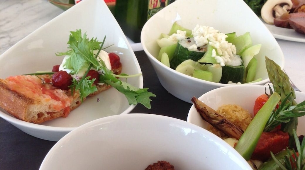 A jewel of a hotel in rural Catalonia built in an ancient castle. Hip modern rooms, great pool deck with views of the valley in Girona and the restaurant was out of this world. Perfect for a wedding.