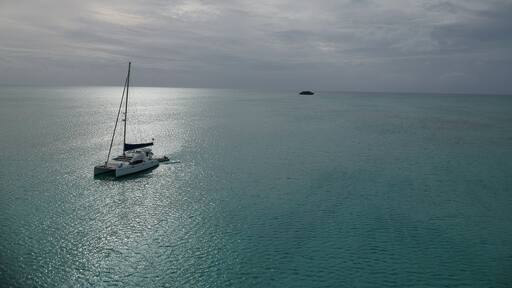 Neighbors during our Cat Island #Adventure
Neighbors are few and far between on the pristine Cat Island. Our adventuring cohorts anchored in Fernandez Bay for only a brief time, leaving us to admire their picturesque departure.