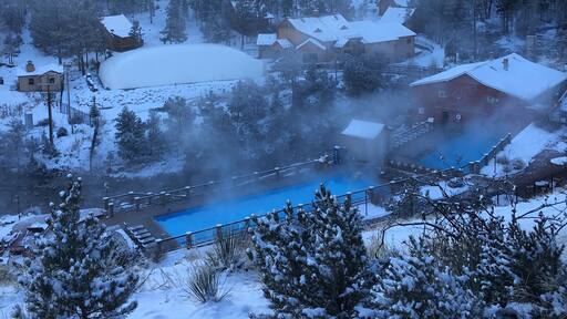 Spent one at least one night here and get access to the hot springs, totally worth it!!