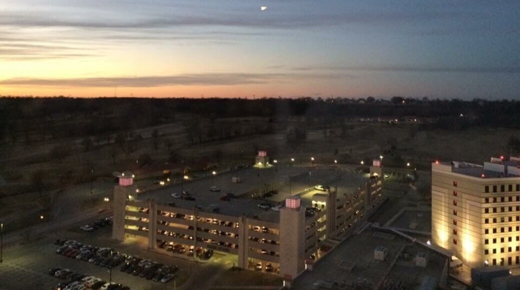 View from the 19th floor Sky Room of the Hard Rock Casino and Hotel, Tulsa.