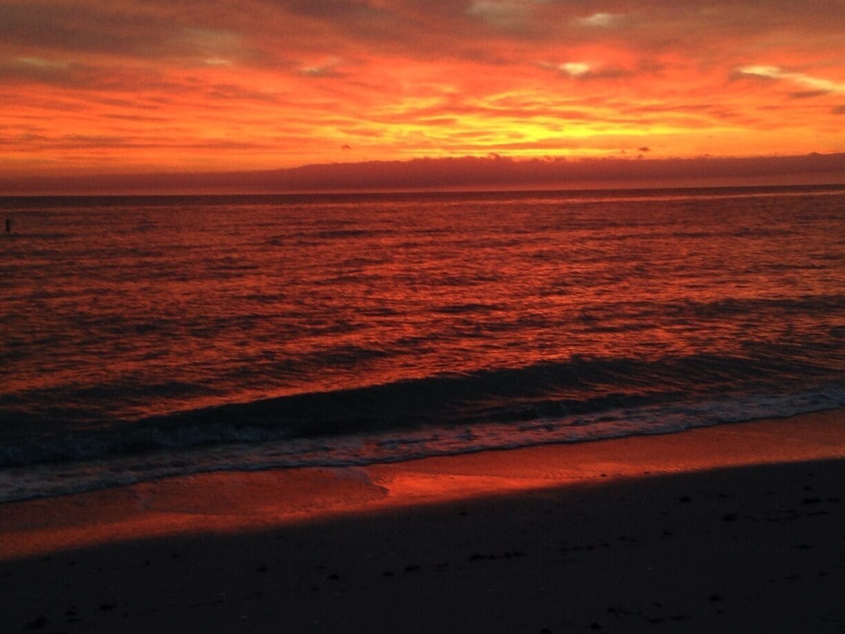 Great sunset with my Sweetheart at Nokomis Beach, Florida.