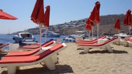 Sneak peek at the private beach you can enjoy if you stay at the Petasos Beach Resort & Spa! Or stay at the Petasos Town Hotel and take the free shuttle to spend the day here! #beachbound