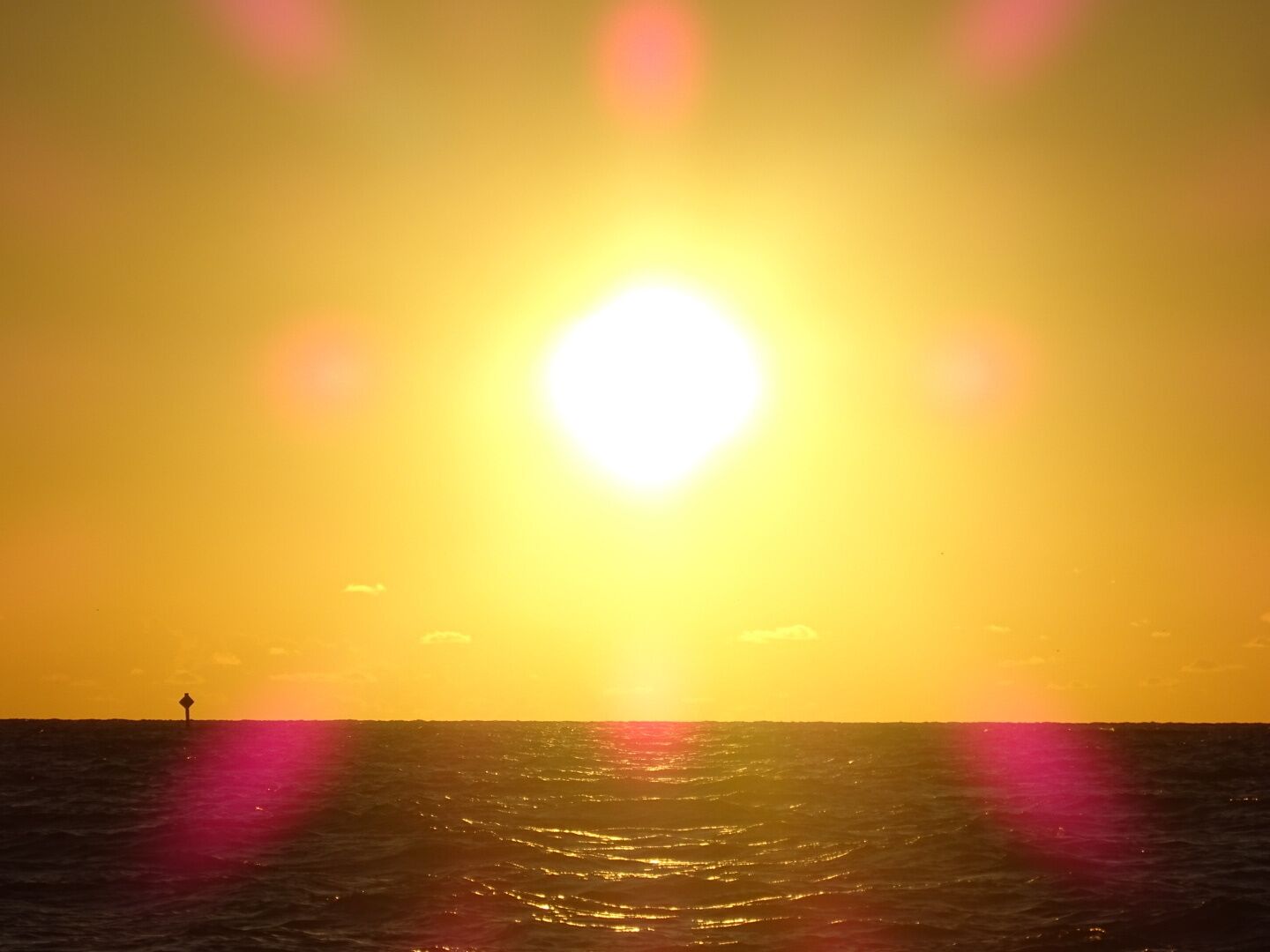 Sunset over the beach on Longboat Key.