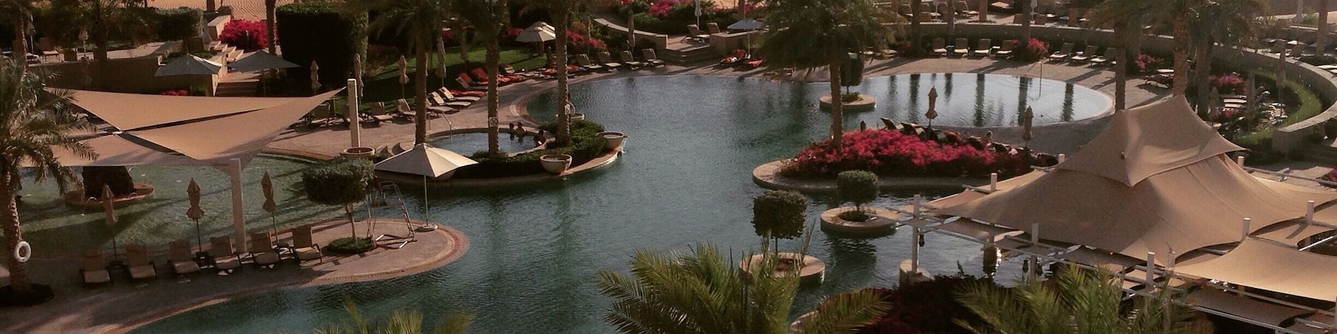 Words cannot express the surreal tranquility of the Empty Quarter. Perhaps the most luxurious way to experience this massive expanse of sand in the UAE is from poolside at the Qasr Al Sarab. #emptyquarter #pool #roadtrip #uae