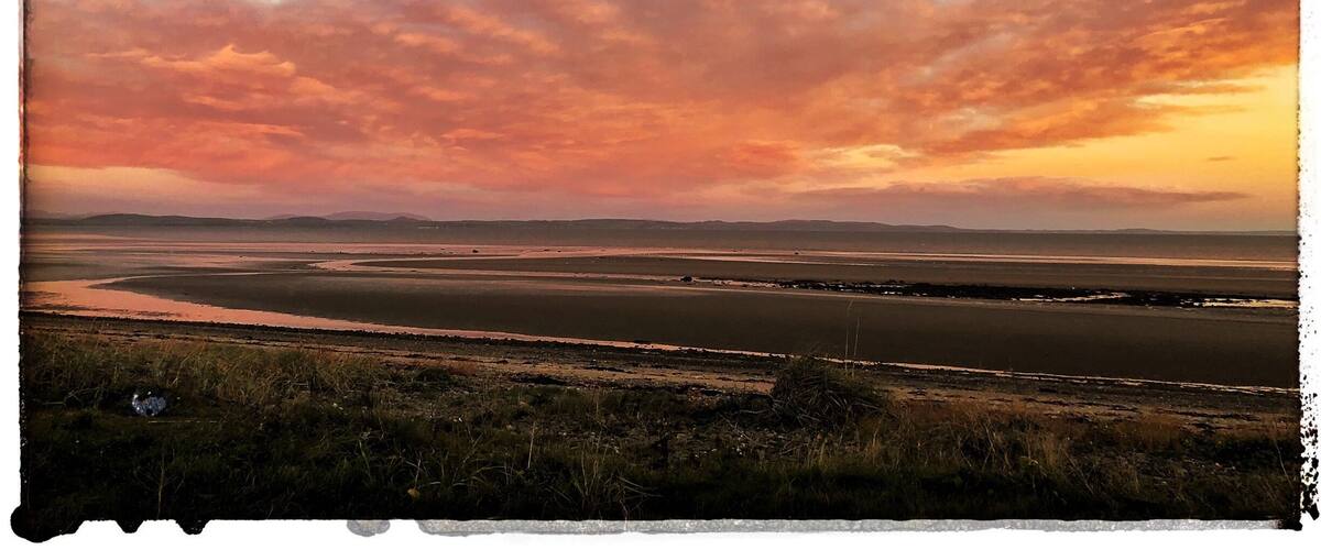 This is the view from the front of the property
This is Luce bay and it offers up great sun rise sun set images