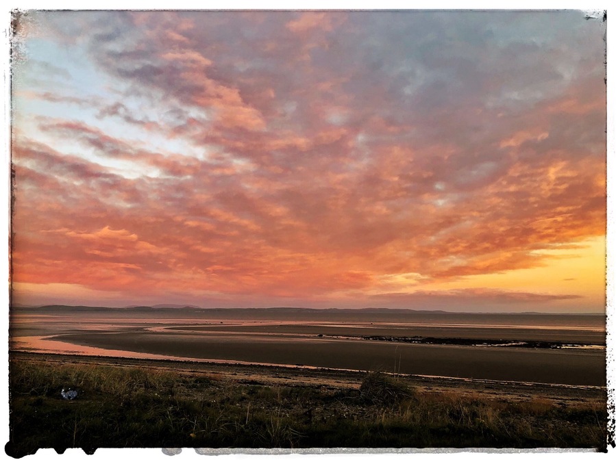 This is the view from the front of the property
This is Luce bay and it offers up great sun rise sun set images