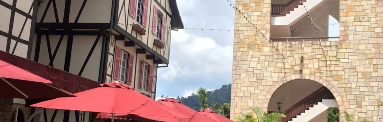 amazing french resort in malaysia! located at the top of a mountain serves great food and ideal views