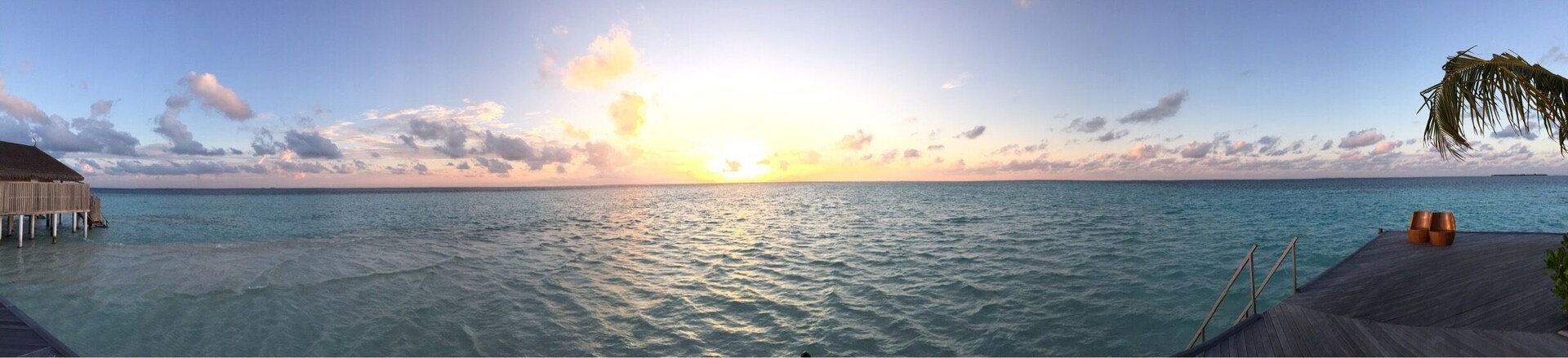 Always ask for the end water bungalow to catch uninterrupted sunsets like these in the Maldives