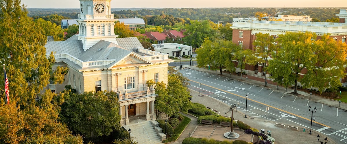 Athens featuring landscape views, heritage architecture and a sunset