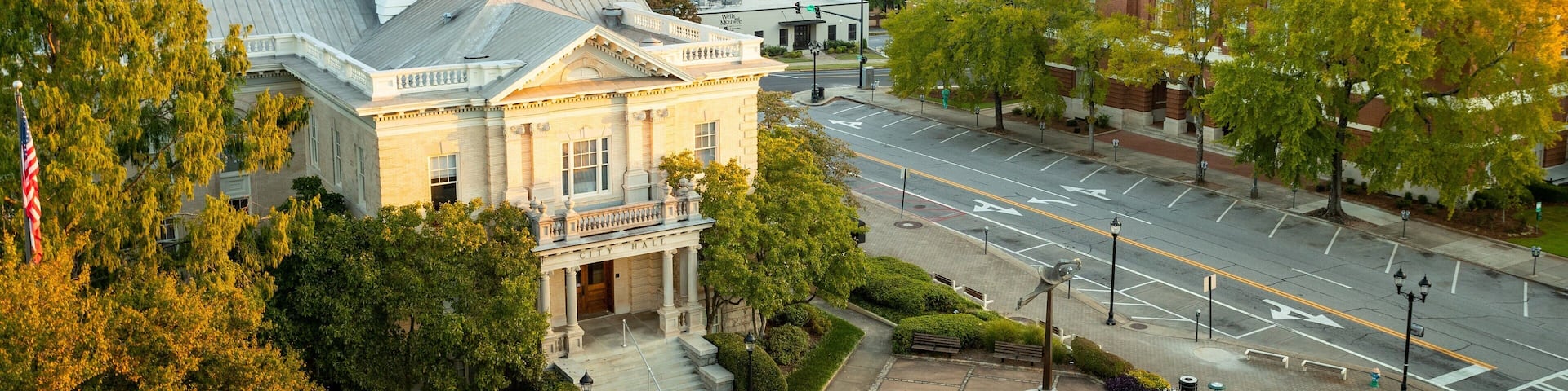 Athens featuring landscape views, heritage architecture and a sunset
