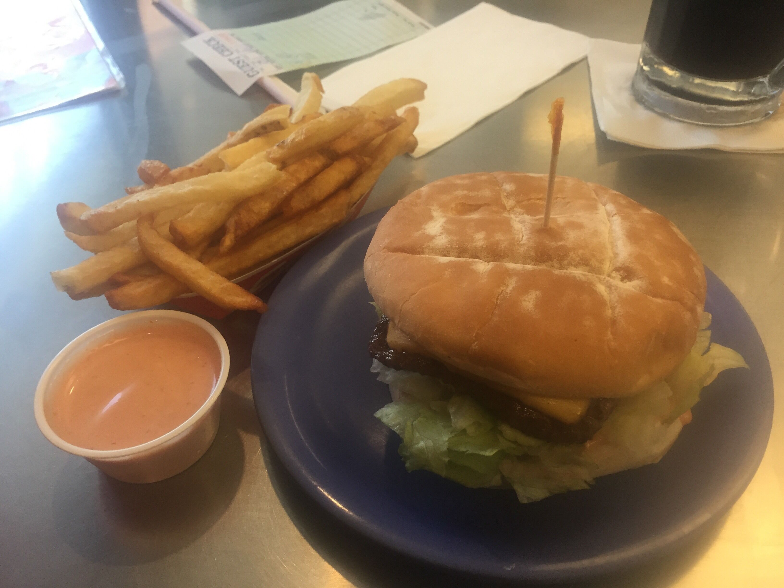 Excellent burger and fries with special fry sauce #SLC #Utah #Yummy