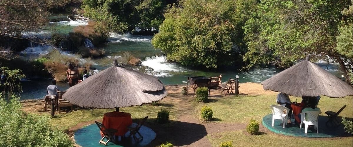 Mutanda guest house as seen from the verandah.