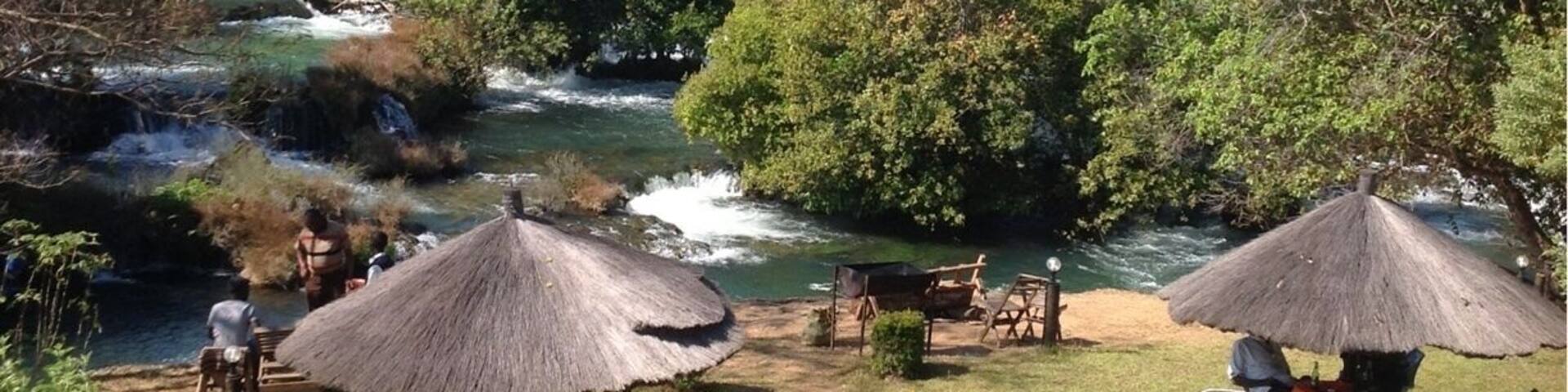 Mutanda guest house as seen from the verandah.