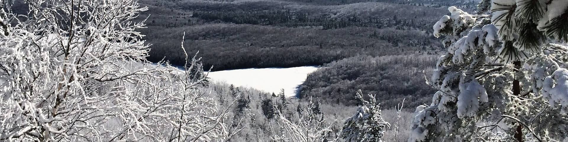 Pretty day for a winter hike! #adklakesregion