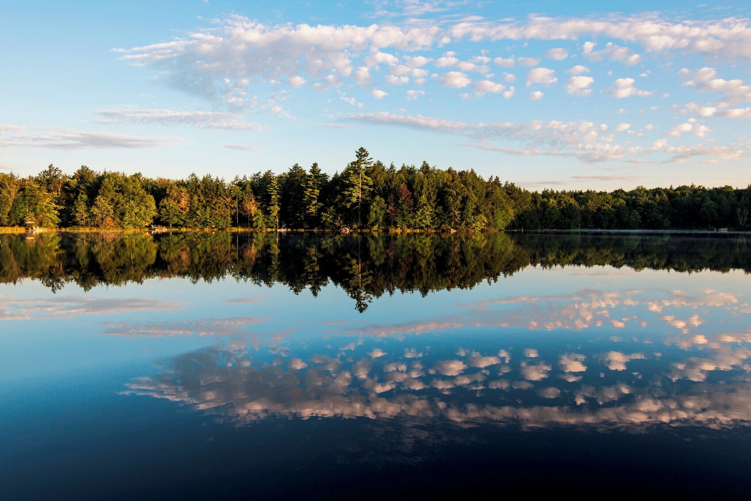 Saranac Lake early in the morning.