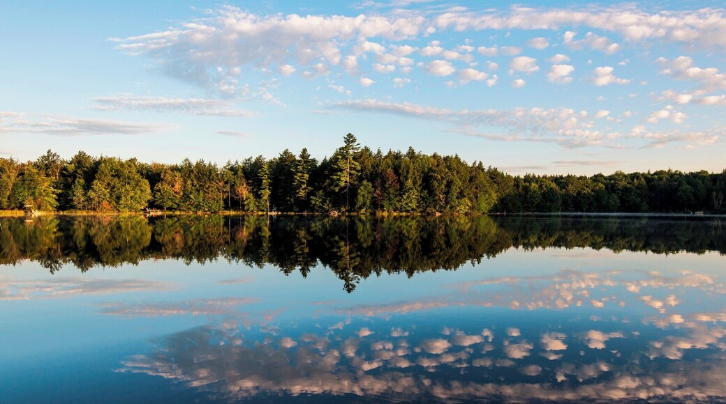 Saranac Lake early in the morning.