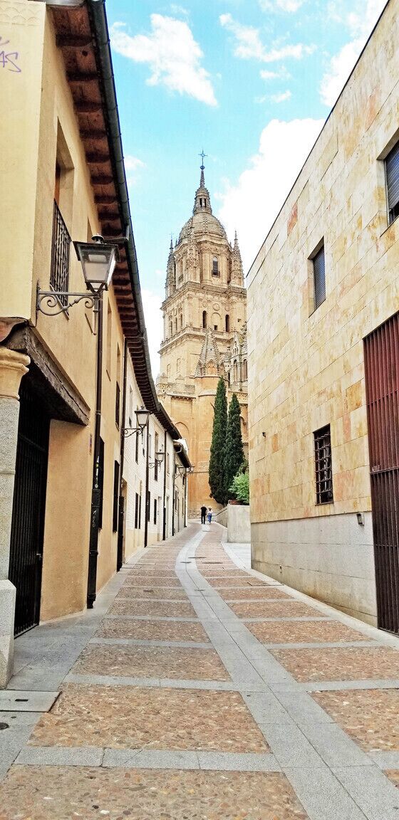 Wandering the streets of Salamanca.