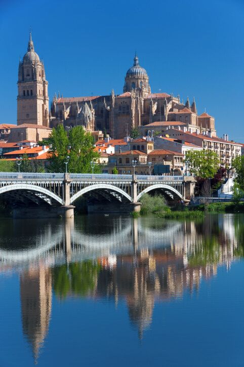 Spain, Salamanca, Salamanca Castle and Cathedral