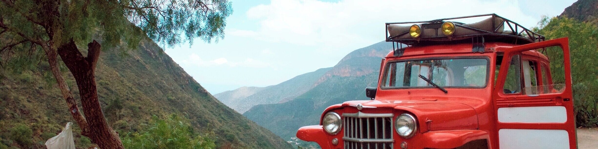 This vehicle is called a "Willy". Back in the 50's they were used in war. Now a days you can take one from the magic town of Real de Catorce all the way down to the Wirikuta Desert.