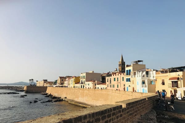 View of Alghero Sardinia