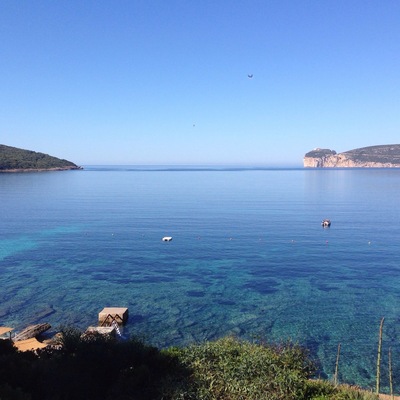 Just outside Alghero/Sardinia one can find this beautiful spot located at the Parco Naturale Porto Conte overlooking Baia delle Ninfe.