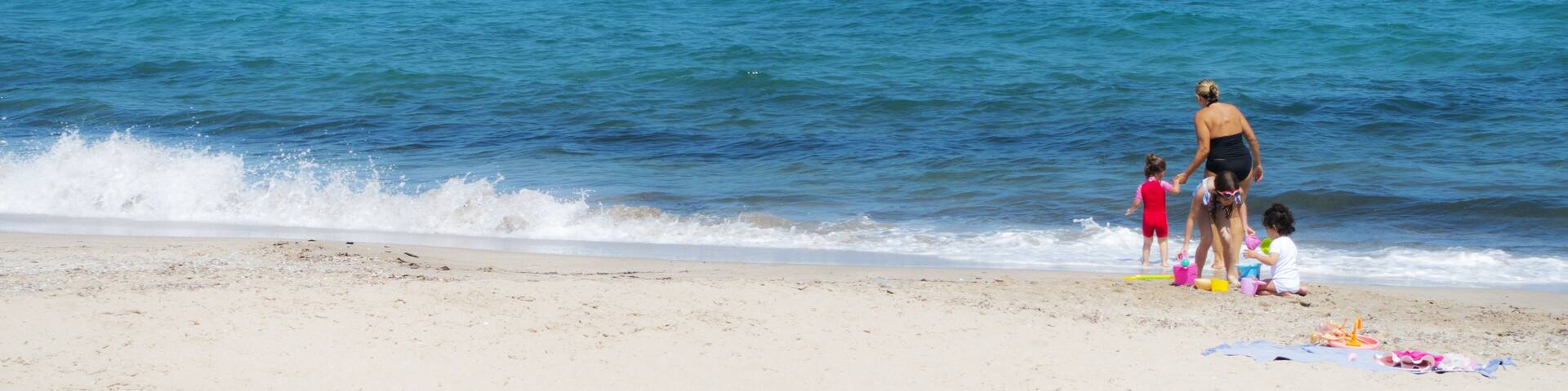 Sardinia May 2024: Platamona beach, Sassari, Sardinia, Italy