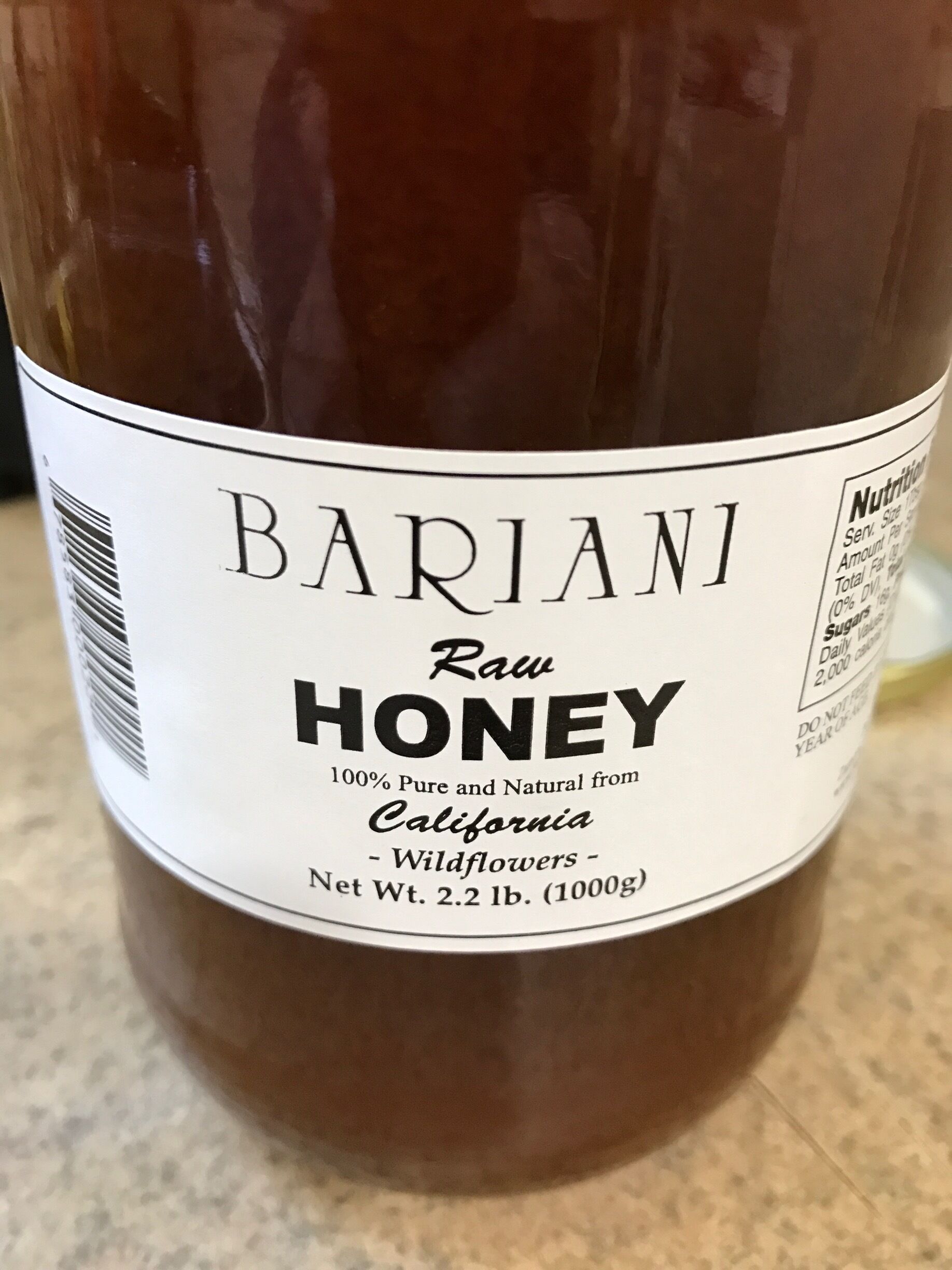 Local honey is just one of the many finds at the Sunday Farmer's Market!