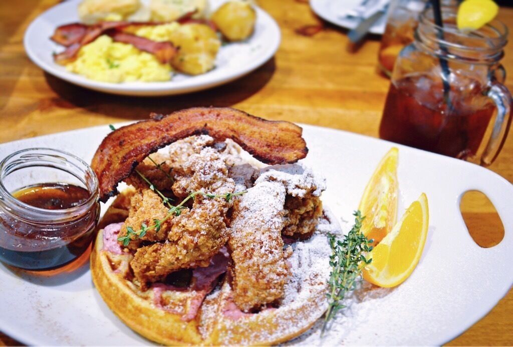 Brunch at The Porch in Sacramento. Chicken and Waffle with Sweet Tea. Perfect!
More on www.ajauntwithjoy.com