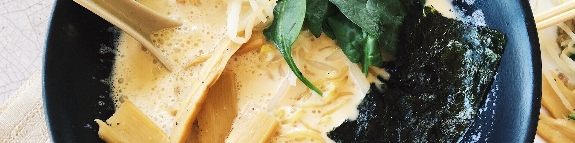 Soy milk ramen bowl pictured.
More on www.ajauntwithjoy.com