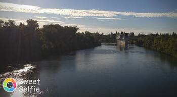 Early morning sunrise over the bridge.