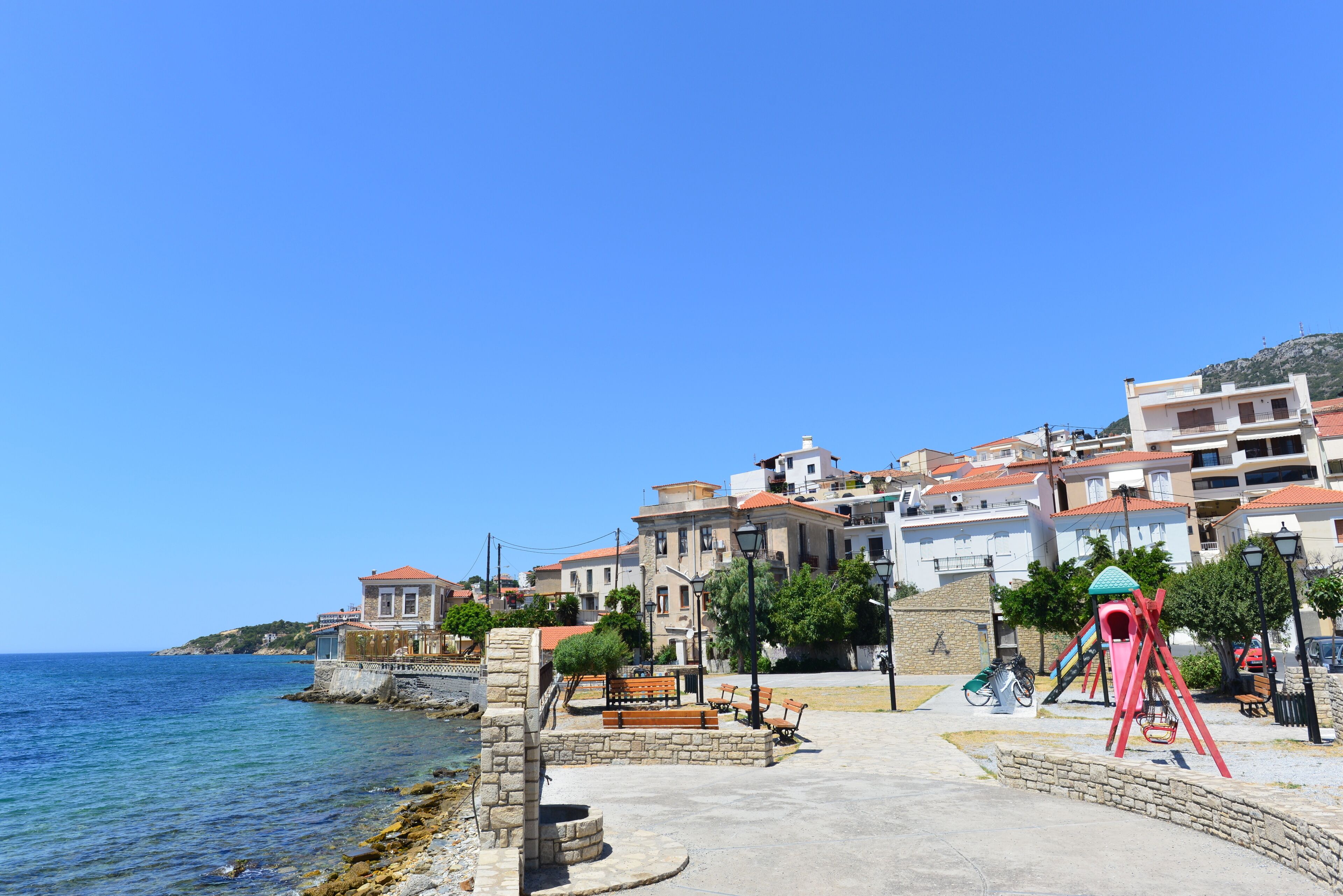 Küste Samos Stadt auf der Insel Samos 