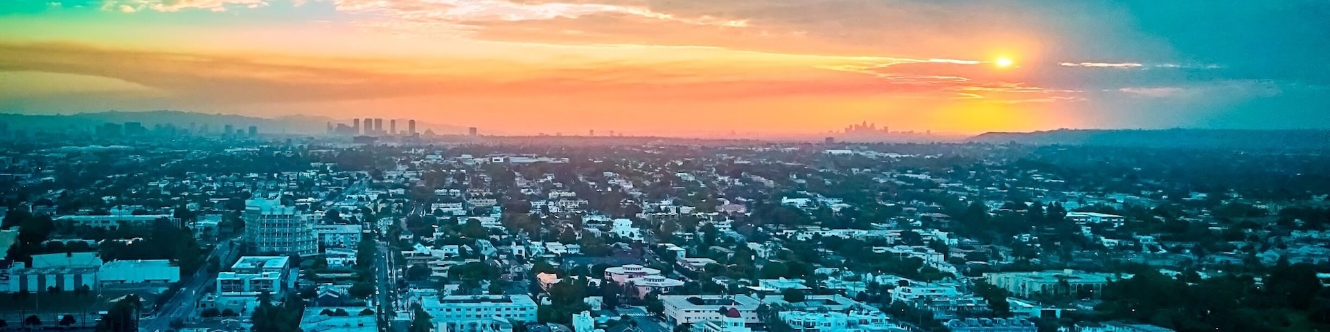 Sunrise at the santa monica pier