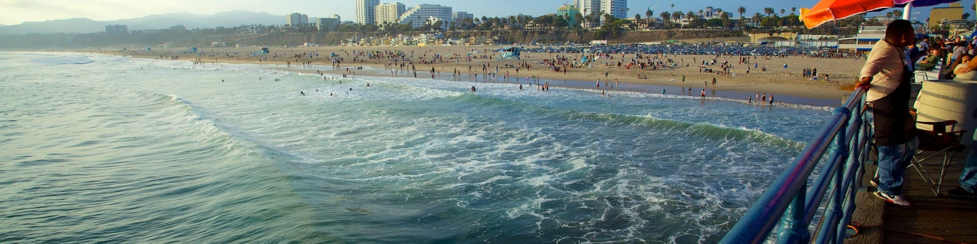 Santa Monica mit einem allgemeine Küstenansicht
