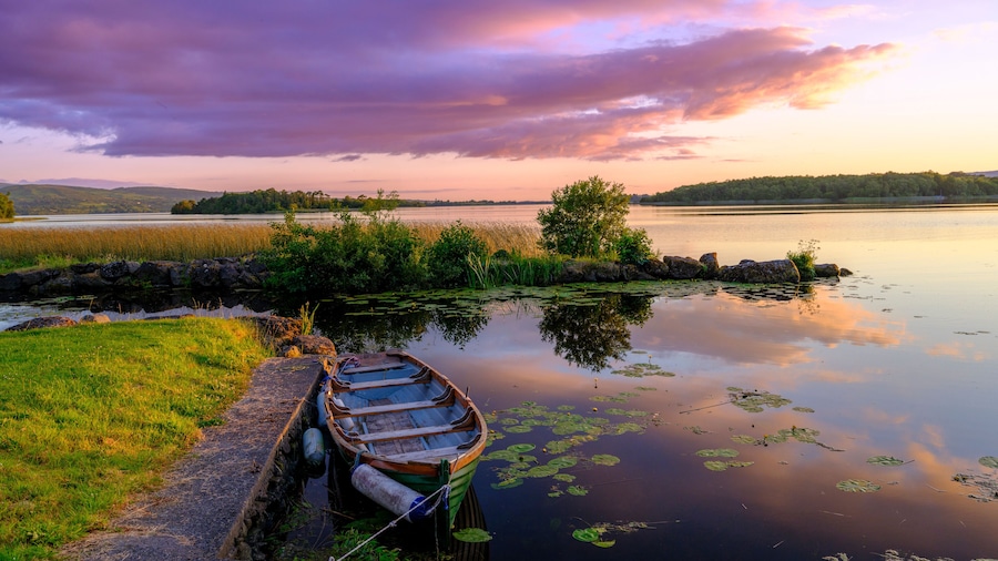 Sunset on Lough Derg from Clonolia Bay, Ireland
