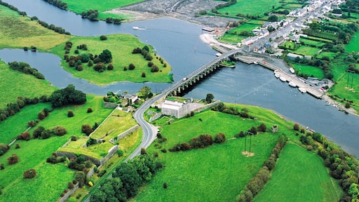 Tete de pont military bridgehead defence. Excellent example at village of Shannonbridge on River Shannon, County Offaly, Ireland