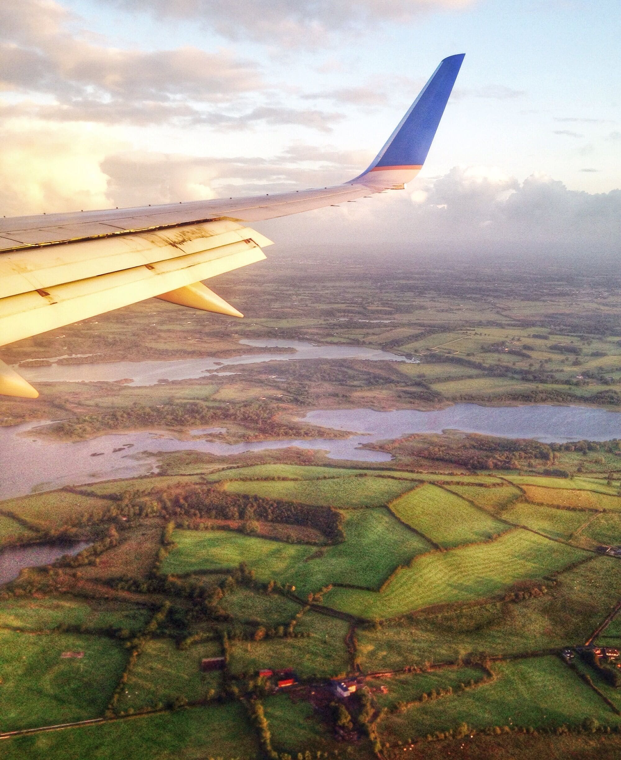 Flying into Shannon Airport with my family on our August trip to Ireland!