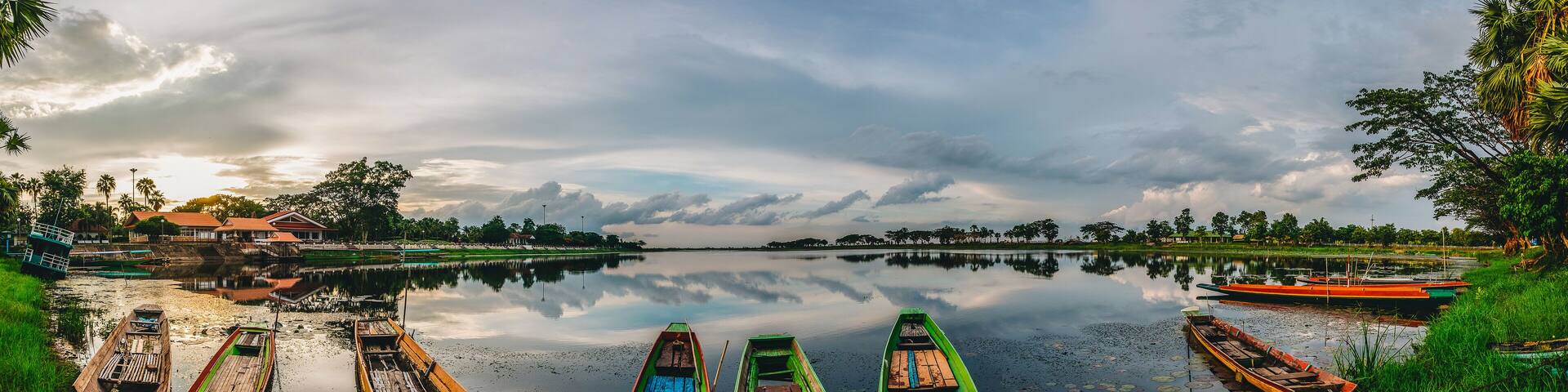 landmark travel thailand,nong han river in sakon nakhon province,thailand