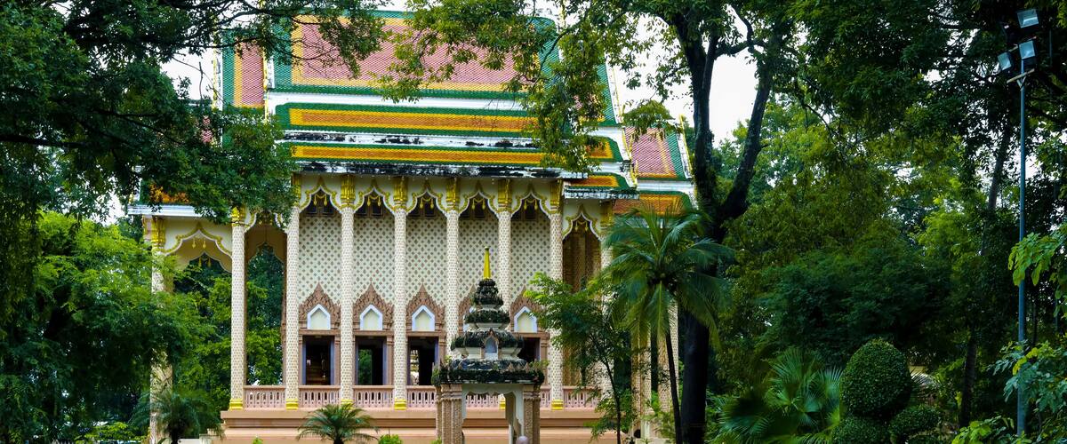 Wat Pha Suttawas located at Dong Mafai, Mueang Sakon Nakhon District, Sakon Nakhon Thailand