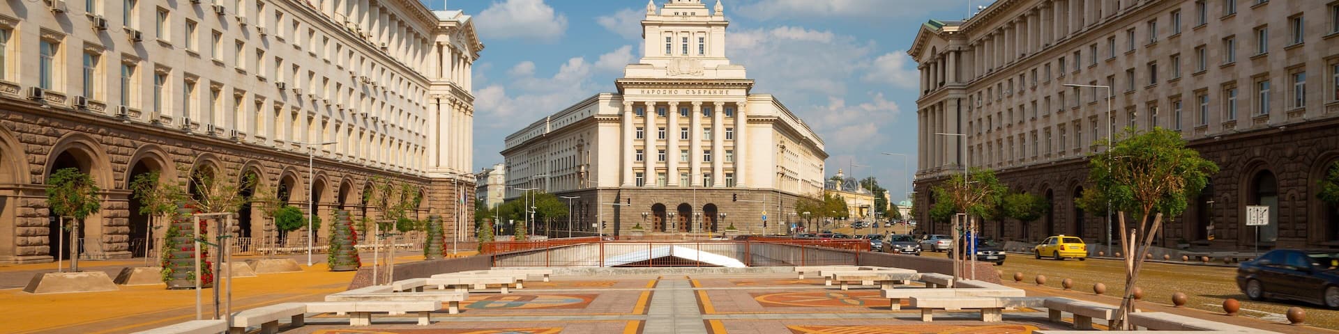 Sofia which includes heritage architecture and a city