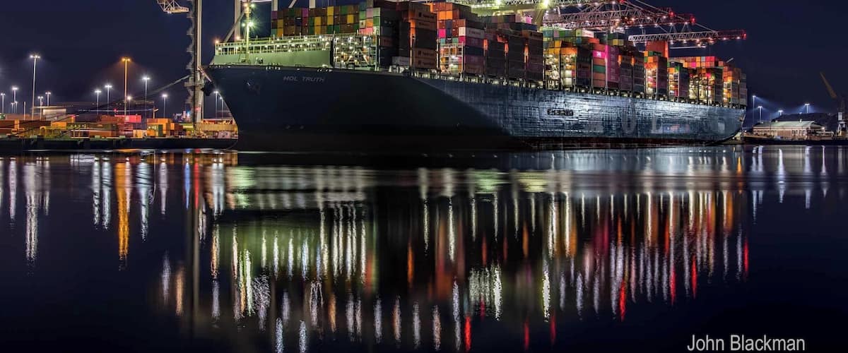 Not exactly a tourist spot but one heck of a good photo location on a public path opposite Southampton's container port. I spent a couple of hours there a week ago as the sun went down. This was the final shot before light disappeared entirely from the sky. #BVS100K