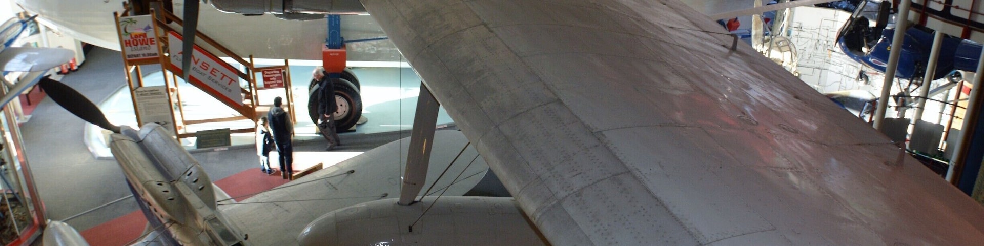 Solent Sky is an aviation museum in Southampton, Hampshire, previously known as Southampton Hall of Aviation.
It depicts the history of aviation in Southampton, the Solent area and Hampshire. There is special focus on the Supermarine aircraft company, based in Southampton, and its most famous products, the Supermarine S.6 seaplane and the Supermarine Spitfire, designed by R. J. Mitchell.
There is also coverage of the Schneider Trophy seaplane races, twice held at Calshot Spit, and the flying boat services which operated from the Solent.