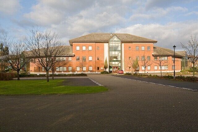 Jellicoe House, Botleigh Grange Office Campus Occupied at time of photographing by Bank of Scotland, Bandai UK Ltd and various others.
