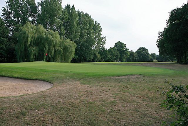 Meon Valley golf course. Seen from footpath which runs through it. The course is pretty big; this is only a small part of it.