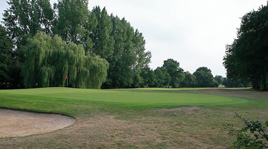 Meon Valley golf course. Seen from footpath which runs through it. The course is pretty big; this is only a small part of it.