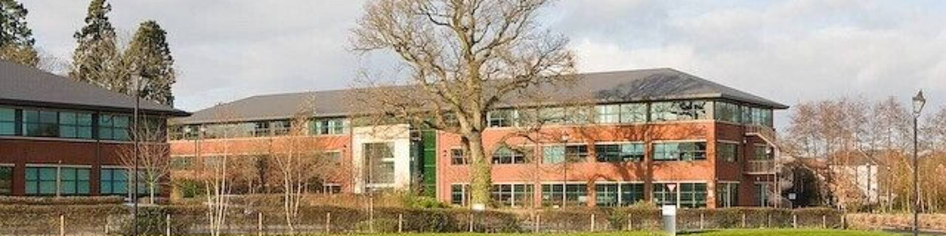Burlington House, Botleigh Grange Office Campus At time of photographing, occupied by Clarke Wilmott (ground floor) and State Securities (2nd floor).