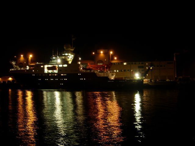RRS James Cook Docked at the National Oceanography Centre, Southampton. This is a new £36m research vessel to replace RRS Charles Darwin - it is much larger and will allow a wider variety of science to be undertaken on research cruises as it will be possible to take more scientists and equipment, including the ROV Isis. http://www.noc.soton.ac.uk/nmf/sea_sys_index.php?page=jcook