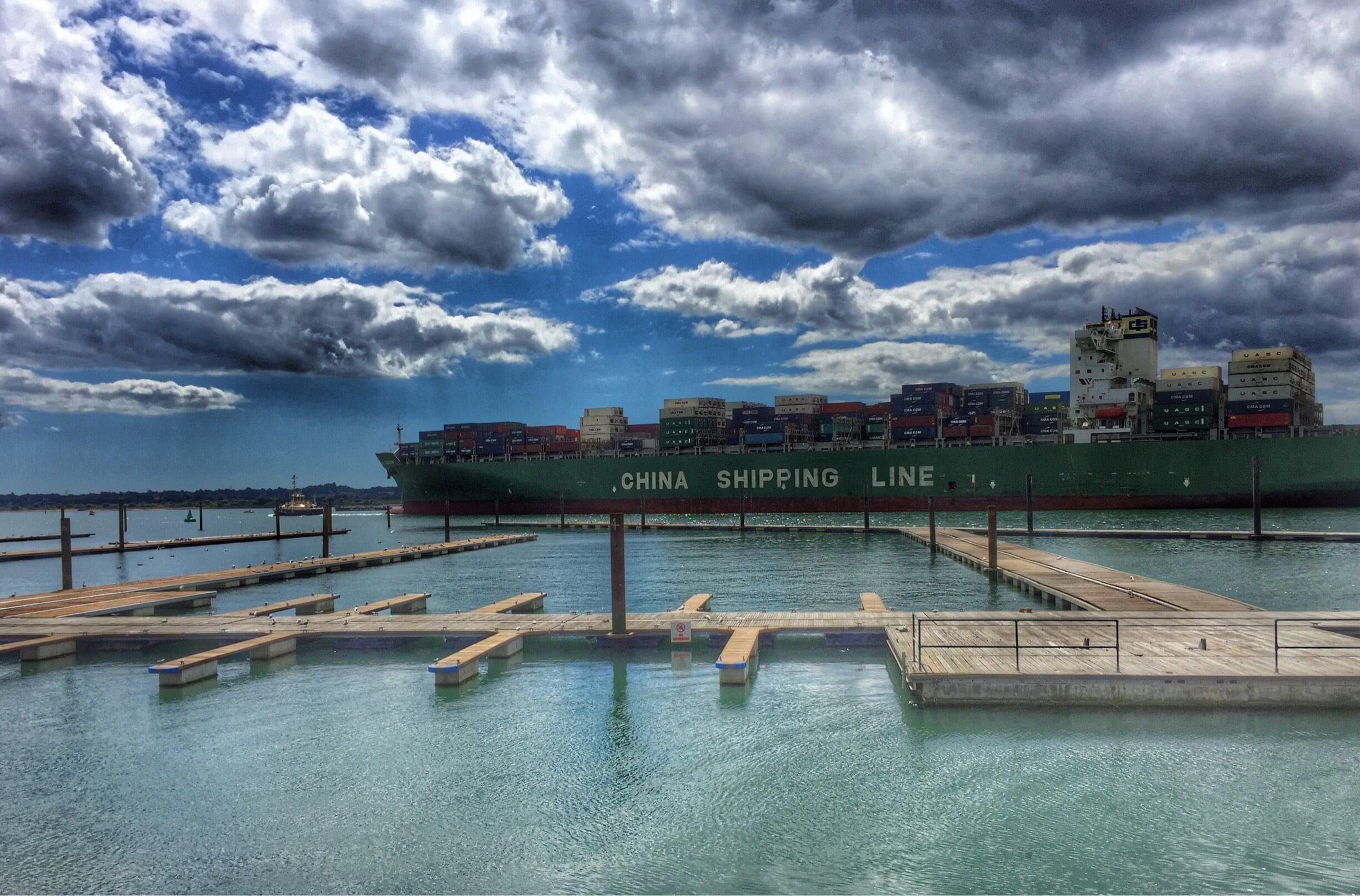Mayflower Park, you can watch all the cruise liners and cargo ships leaving Southampton port.