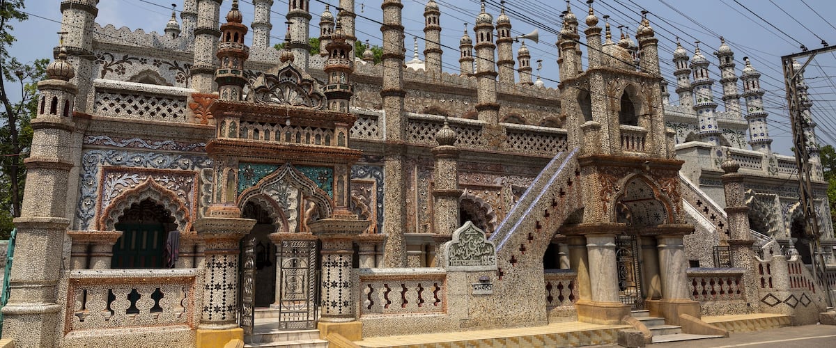 Chini Mosque also known as the Glass Mosque, Rangpur Division, Saidpur, Bangladesh